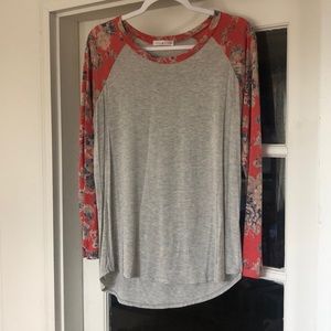 Softest Floral Baseball Tee